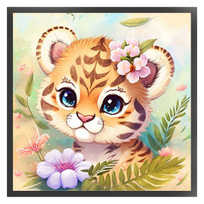 Little Tiger - 11CT Stamped Cross Stitch 50*50CM