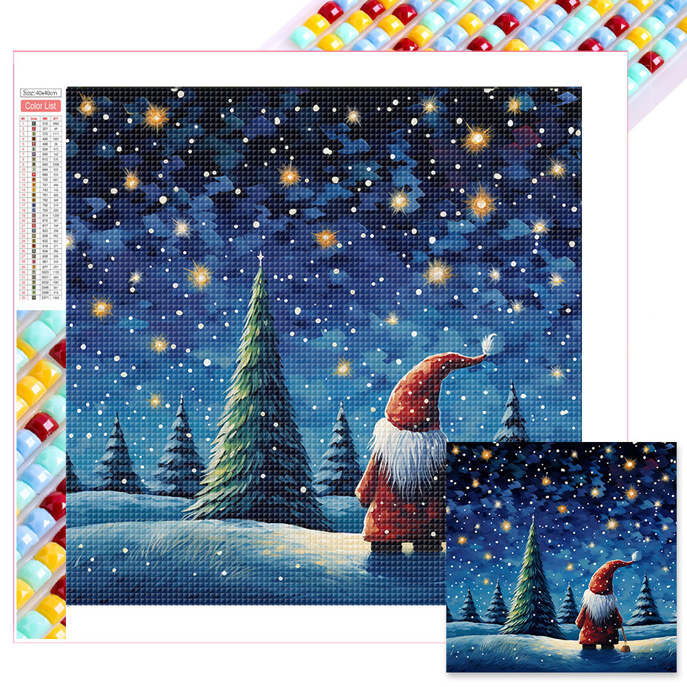 Christmas Gnome - Full Square Drill Diamond Painting 40*40CM