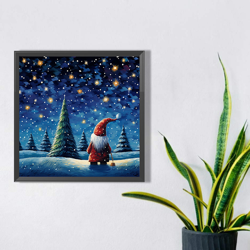 Christmas Gnome - Full Square Drill Diamond Painting 40*40CM