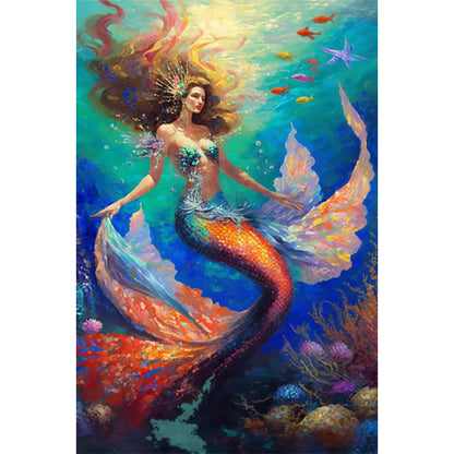 Mermaid - 11CT Stamped Cross Stitch 50*75CM