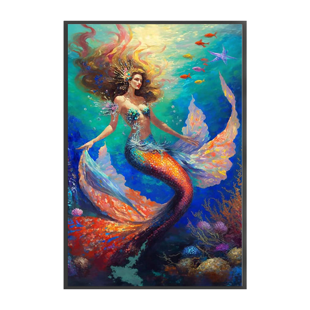 Mermaid - 11CT Stamped Cross Stitch 50*75CM