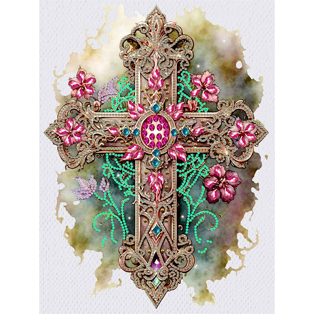 Cross - Special Shaped Drill Diamond Painting 30*40CM