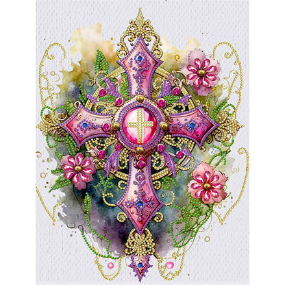 Cross - Special Shaped Drill Diamond Painting 30*40CM