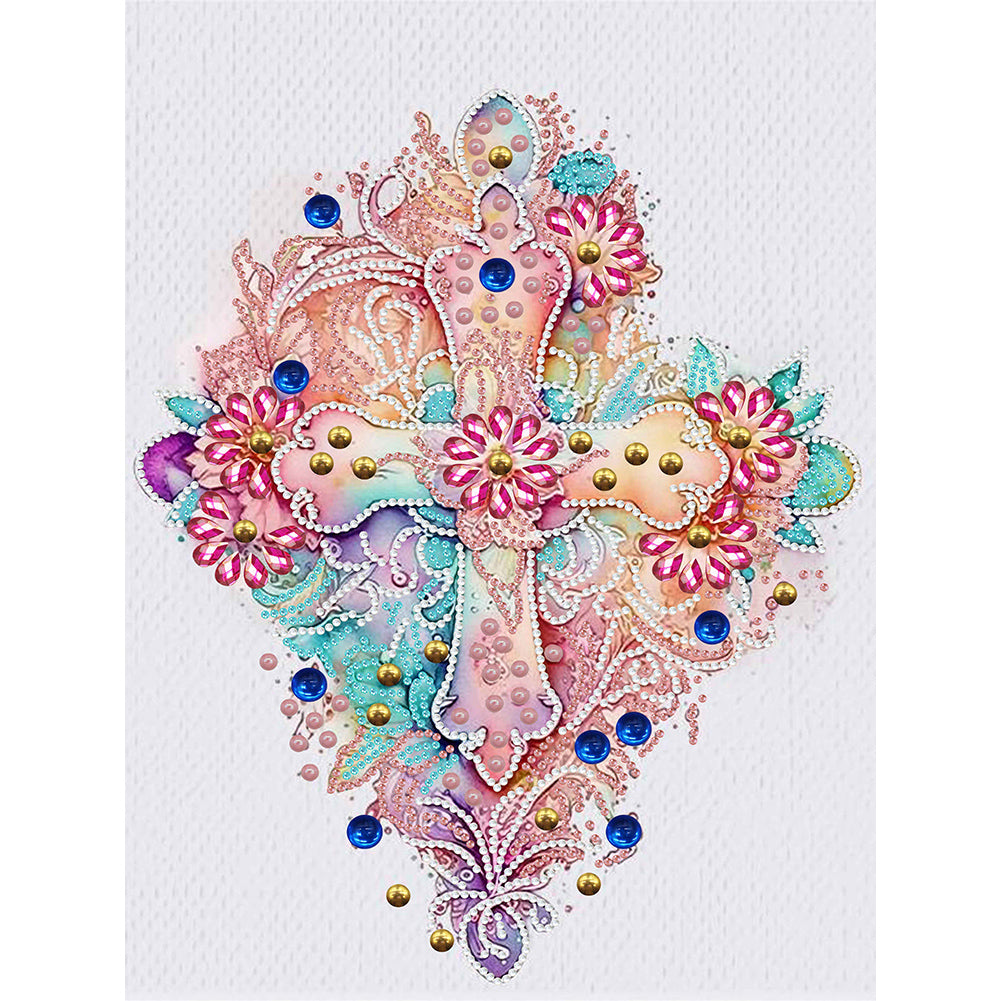 Cross - Special Shaped Drill Diamond Painting 30*40CM