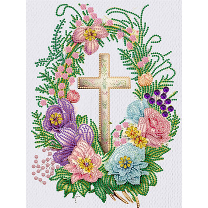 Cross - Special Shaped Drill Diamond Painting 30*40CM