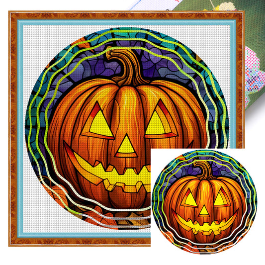 Pumpkin - 11CT Stamped Cross Stitch 40*40CM