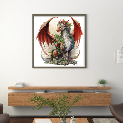 Christmas Pterosaur - 11CT Stamped Cross Stitch 40*40CM