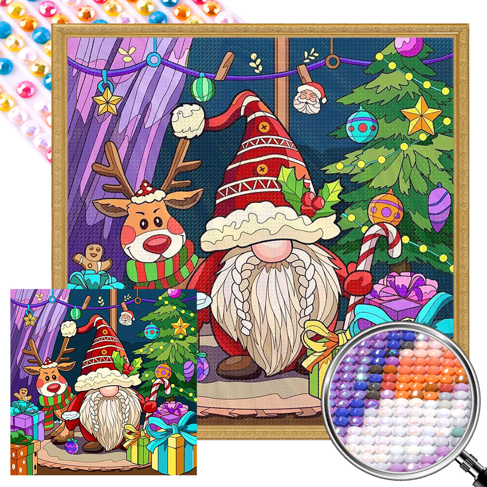 Christmas Gnome - Full AB Dril Round Diamond Painting 40*40CM