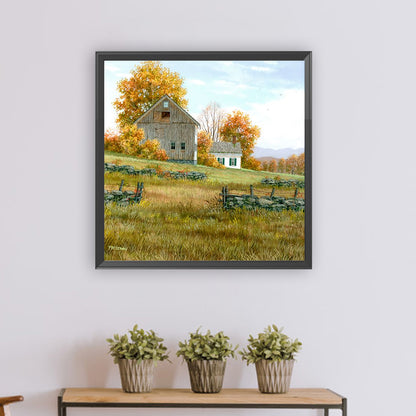 Country House - Full Round Drill Diamond Painting 30*30CM