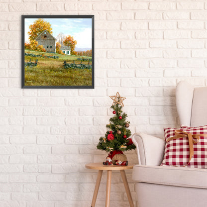 Country House - Full Round Drill Diamond Painting 30*30CM