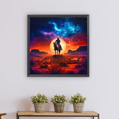 Desert Starry Sky - Full Round Drill Diamond Painting 30*30CM