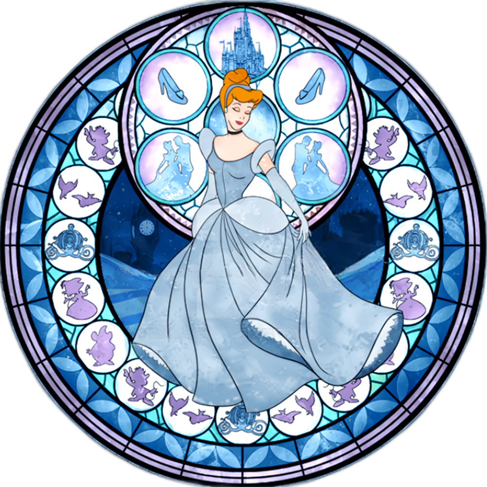 Cinderella Princess - Full Round Drill Diamond Painting 40*40CM