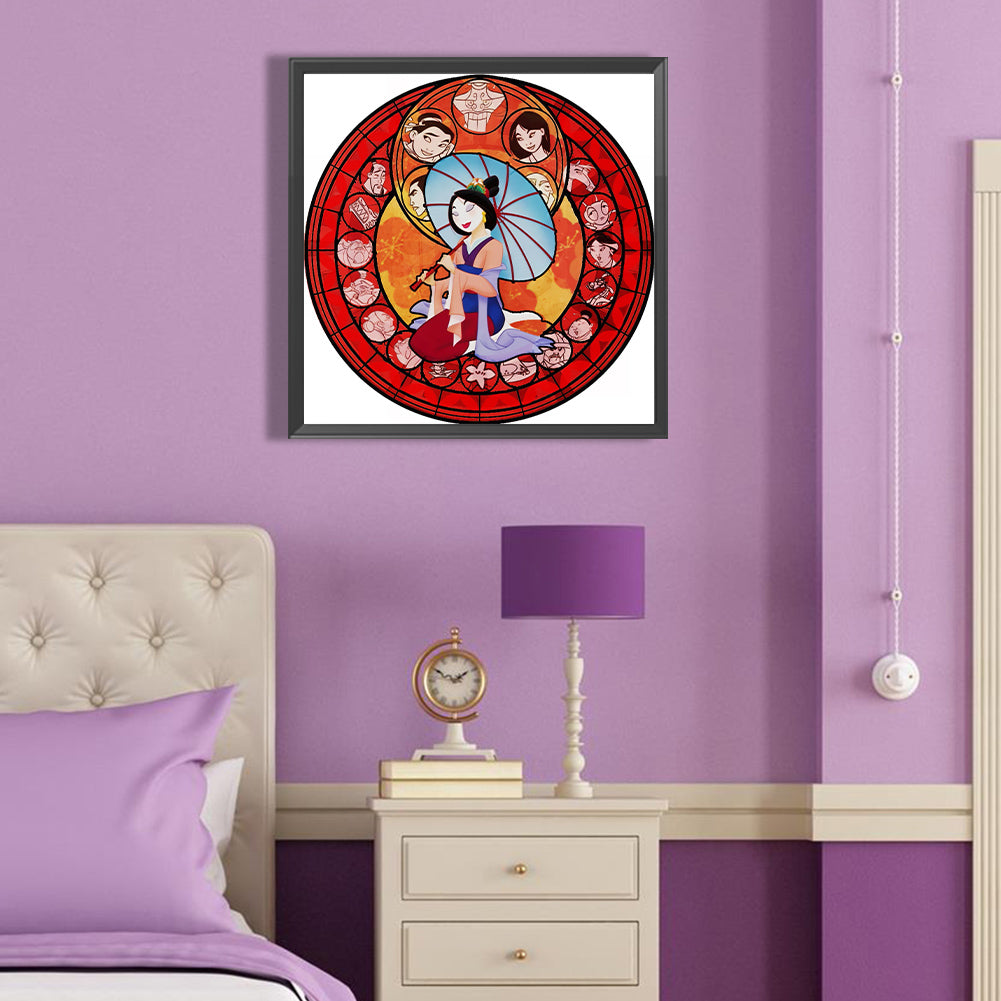Hua Mulan - Full Round Drill Diamond Painting 40*40CM