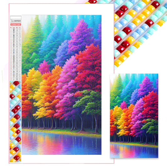 Rainbow Grove - Full Square Drill Diamond Painting 40*70CM