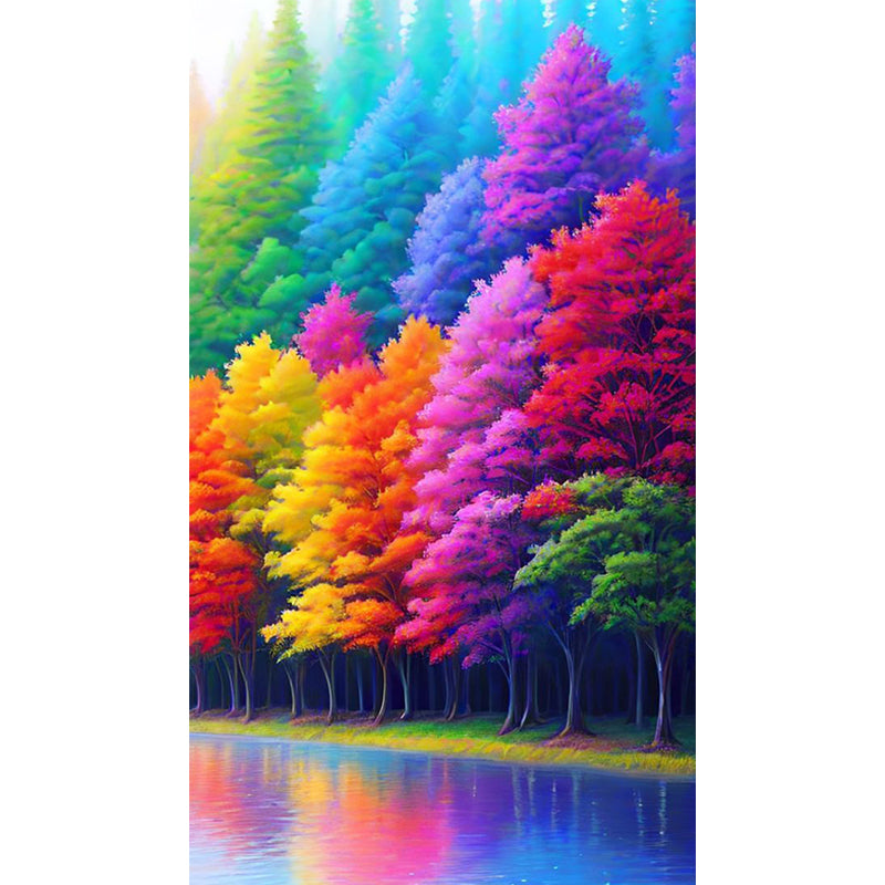 Rainbow Grove - Full Square Drill Diamond Painting 40*70CM
