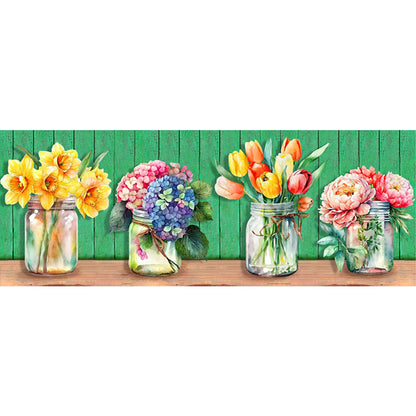 Wooden Vase - Full Square Drill Diamond Painting 80*30CM