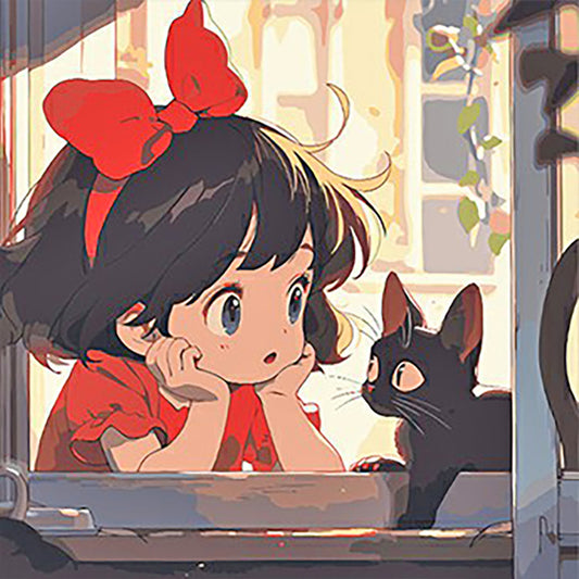 Kiki'S Delivery Service - Full Round Drill Diamond Painting 40*40CM