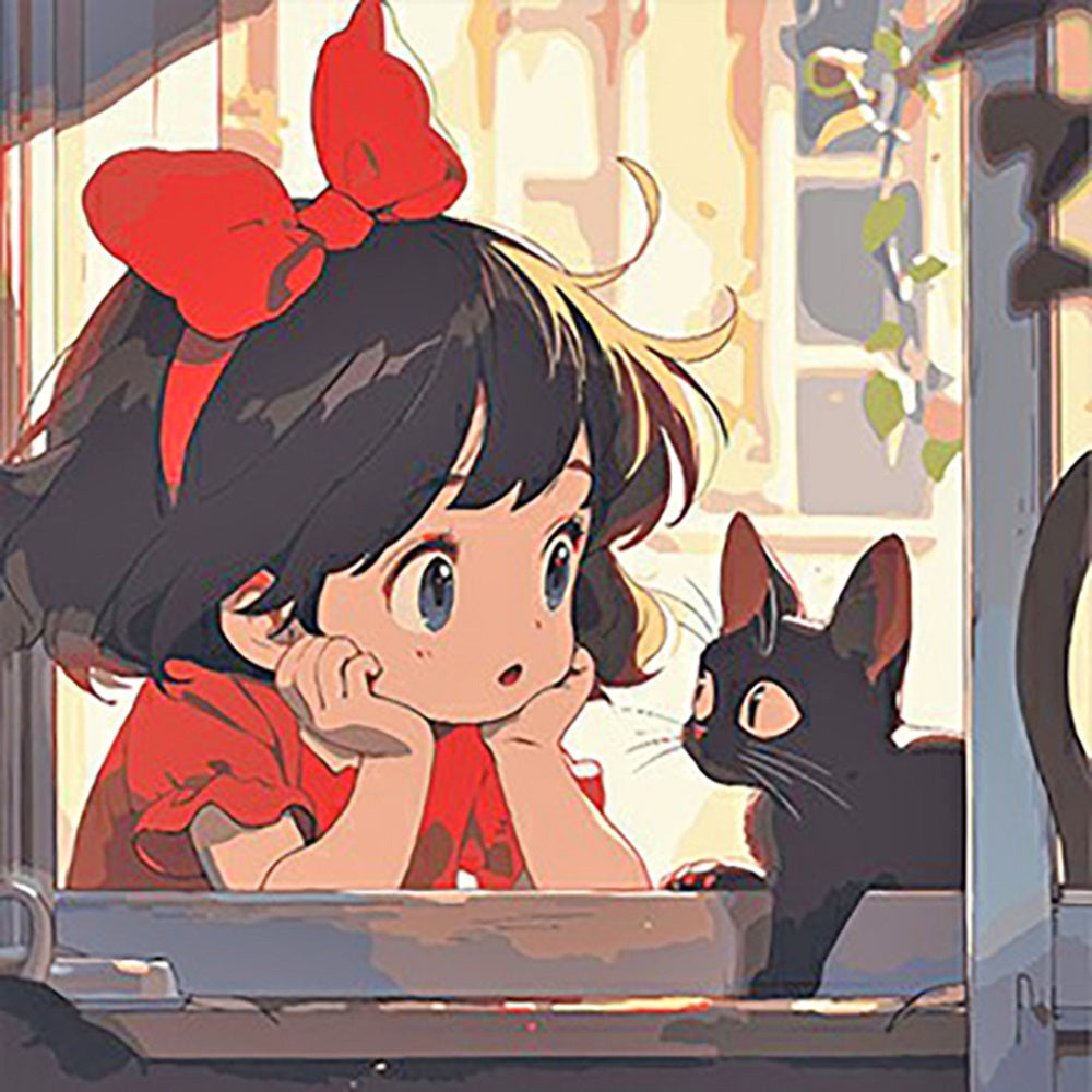 Kiki'S Delivery Service - Full Round Drill Diamond Painting 40*40CM