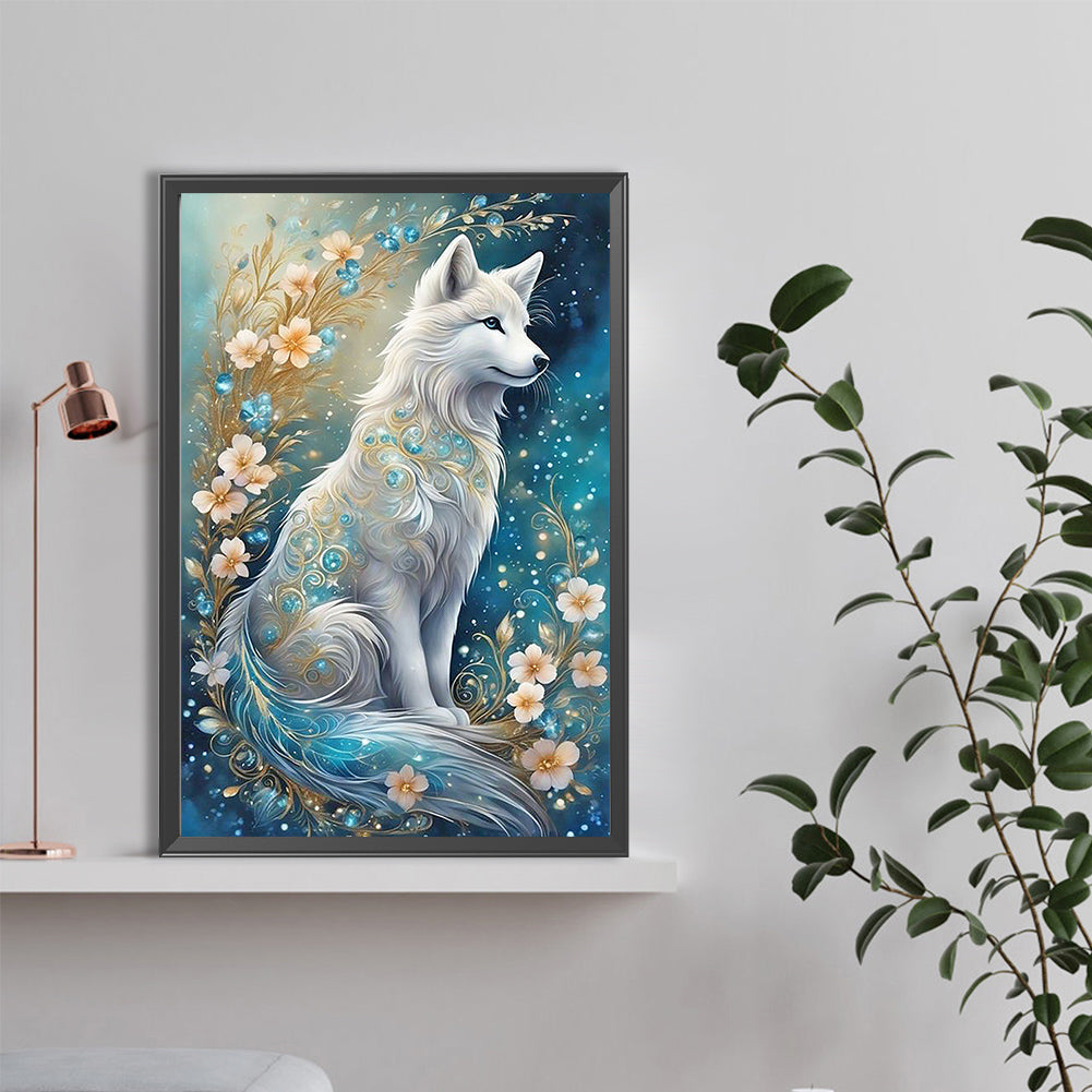 Arctic Fox - Full Round Drill Diamond Painting 40*60CM