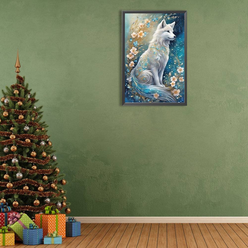 Arctic Fox - Full Round Drill Diamond Painting 40*60CM