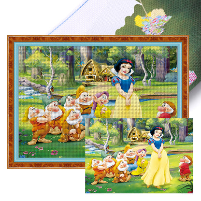 Snow White - 11CT Stamped Cross Stitch 90*66CM