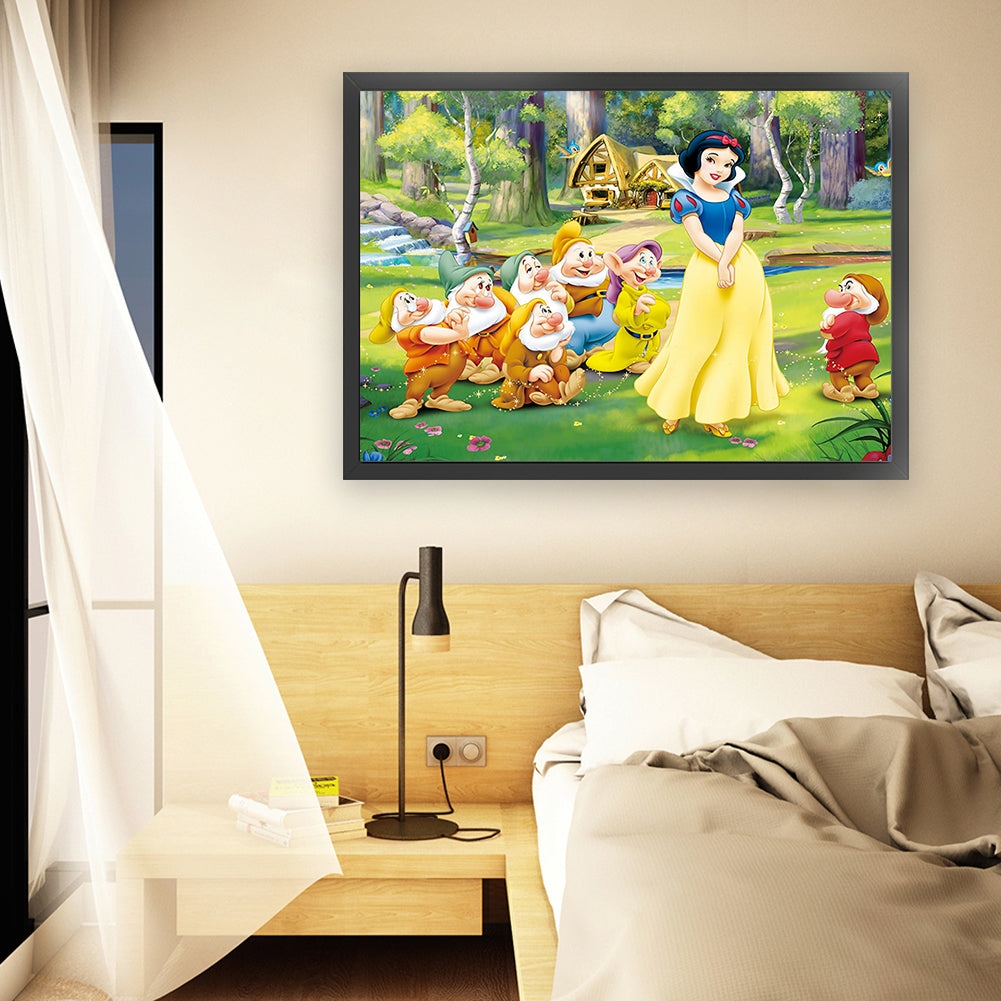 Snow White - 11CT Stamped Cross Stitch 90*66CM