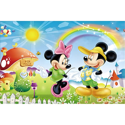 Minnie Mickey - 11CT Stamped Cross Stitch 80*56CM