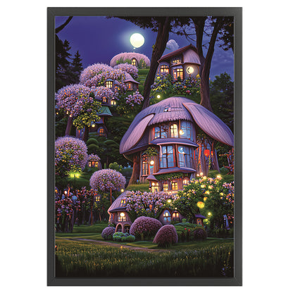 Rabbit Hut - 11CT Stamped Cross Stitch 52*72CM