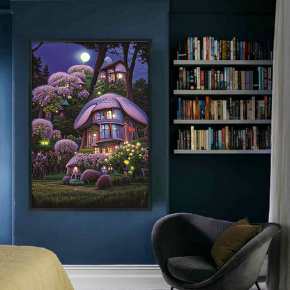 Rabbit Hut - 11CT Stamped Cross Stitch 52*72CM