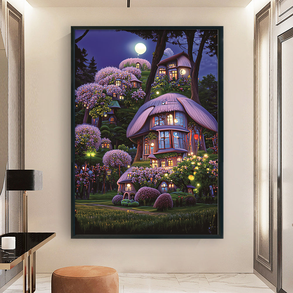 Rabbit Hut - 11CT Stamped Cross Stitch 52*72CM