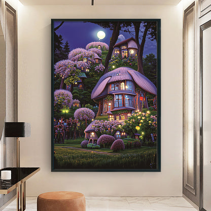 Rabbit Hut - 11CT Stamped Cross Stitch 52*72CM