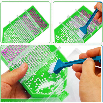 Bead Sorting Trays with Divider Rhinestone Tray Sorter for Diamond Art DIY Craft