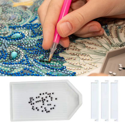 Bead Sorting Trays with Divider Rhinestone Tray Sorter for Diamond Art DIY Craft