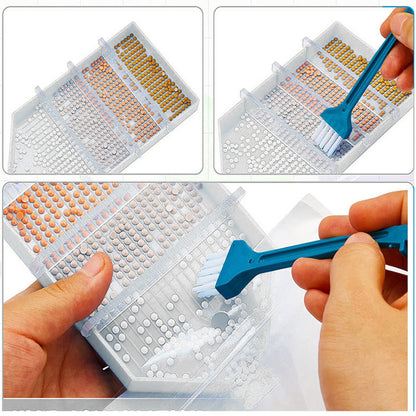 Bead Sorting Trays with Divider Rhinestone Tray Sorter for Diamond Art DIY Craft