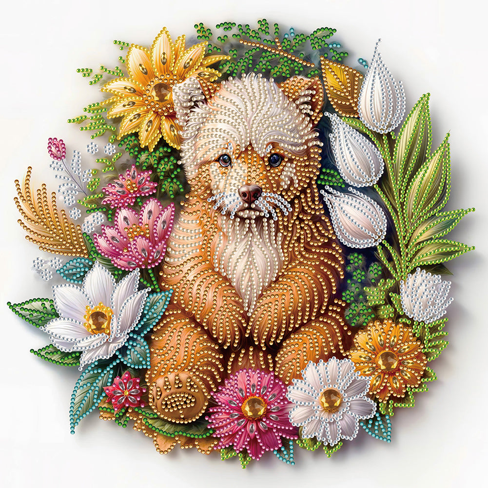 Simple Unhappy Bear - Special Shaped Drill Diamond Painting 40*40CM