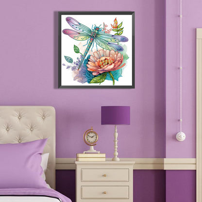 Simple Dragonfly - Special Shaped Drill Diamond Painting 40*40CM