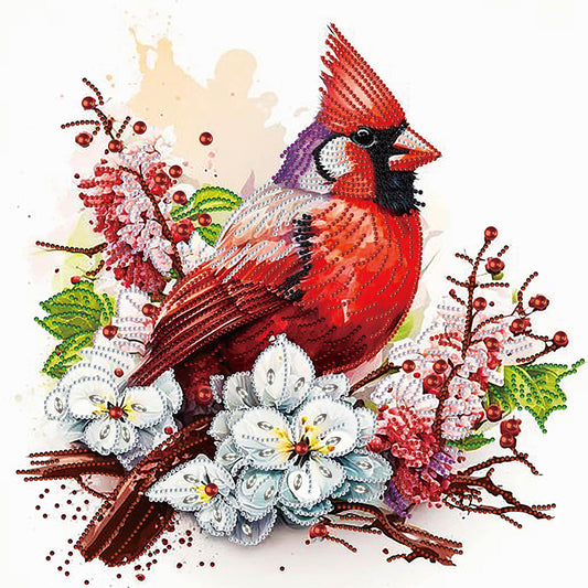 Simple Cardinal - Special Shaped Drill Diamond Painting 40*40CM