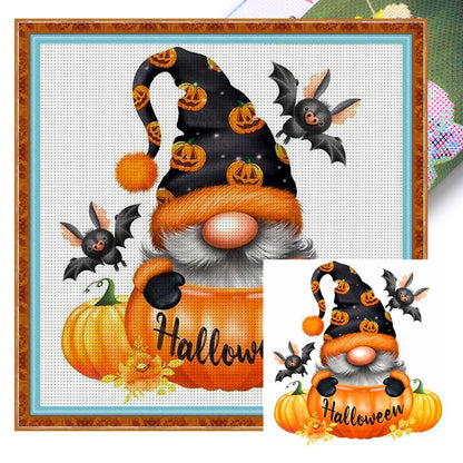 Halloween Gnome - 11CT Stamped Cross Stitch 40*40CM