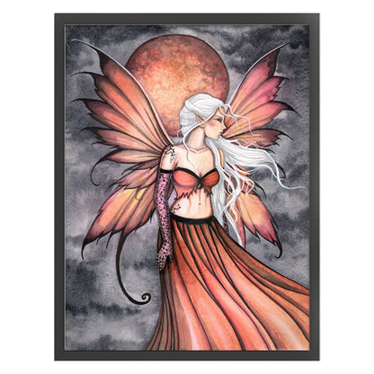 Butterfly Woman - 11CT Stamped Cross Stitch 50*65CM