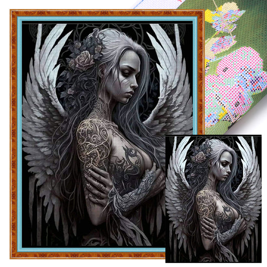 Woman With Wings - 11CT Stamped Cross Stitch 50*65CM