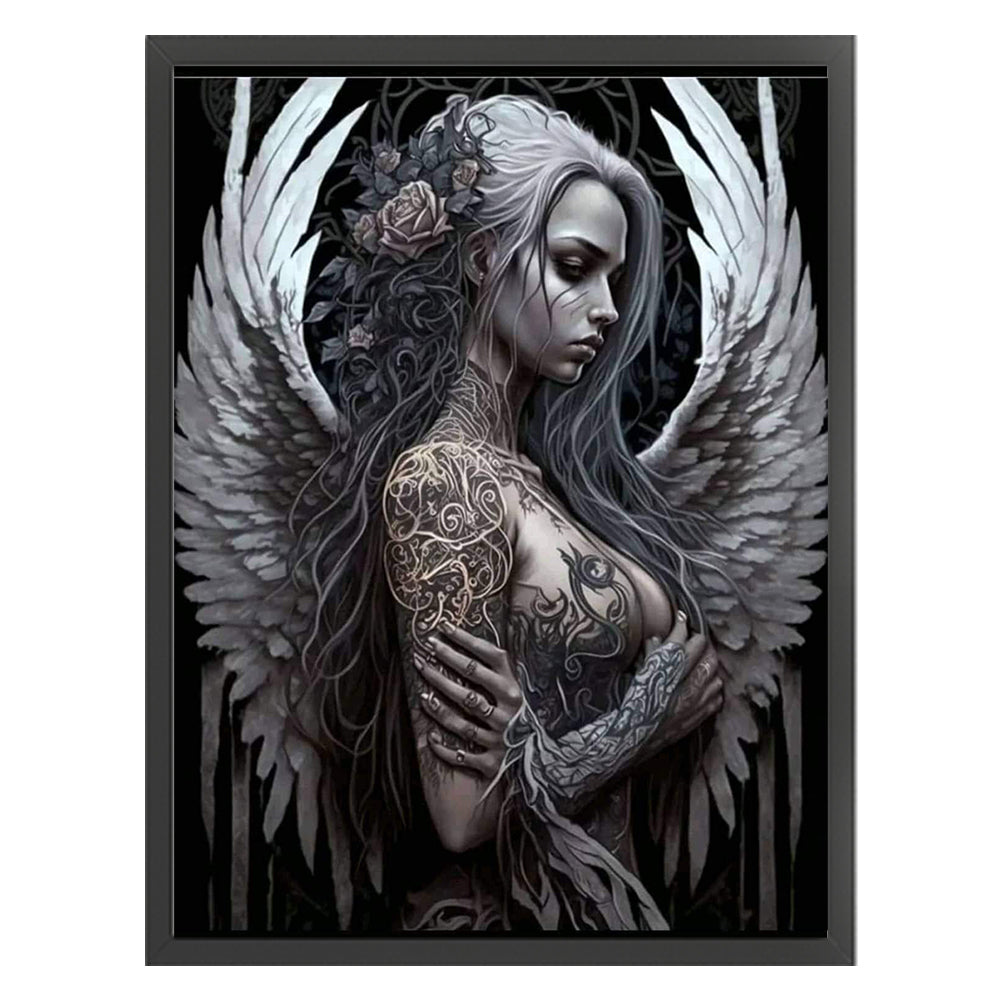 Woman With Wings - 11CT Stamped Cross Stitch 50*65CM