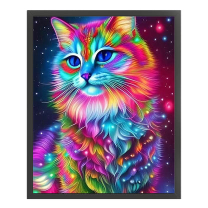 Color Cat - 11CT Stamped Cross Stitch 40*50CM