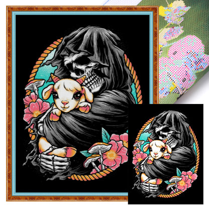 Death And The Lamb - 11CT Stamped Cross Stitch 40*55CM