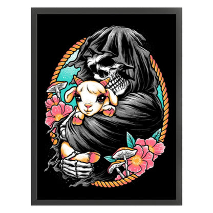 Death And The Lamb - 11CT Stamped Cross Stitch 40*55CM