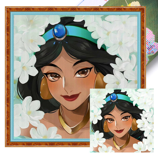 Princess Jasmine - 11CT Stamped Cross Stitch 50*50CM