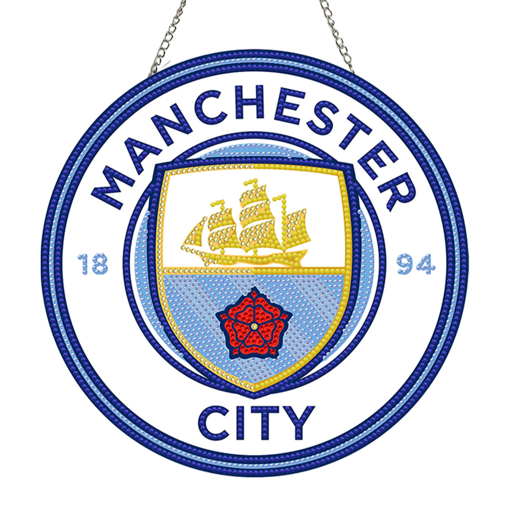 DIY Diamond Painting Ornaments for Home Wall Decor (Man City Football Club)