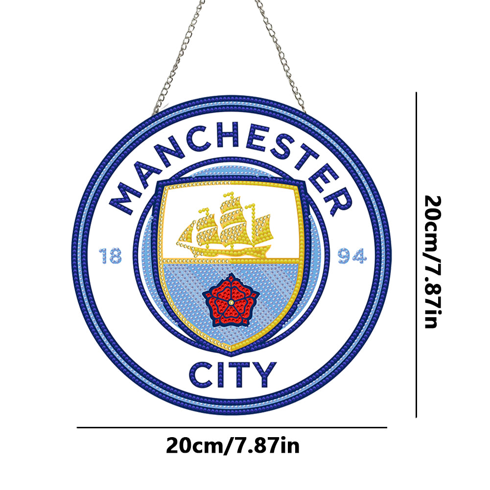 DIY Diamond Painting Ornaments for Home Wall Decor (Man City Football Club)