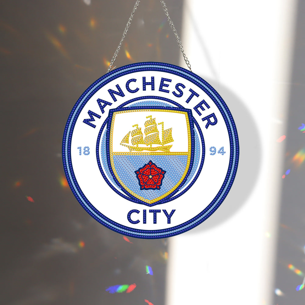 DIY Diamond Painting Ornaments for Home Wall Decor (Man City Football Club)