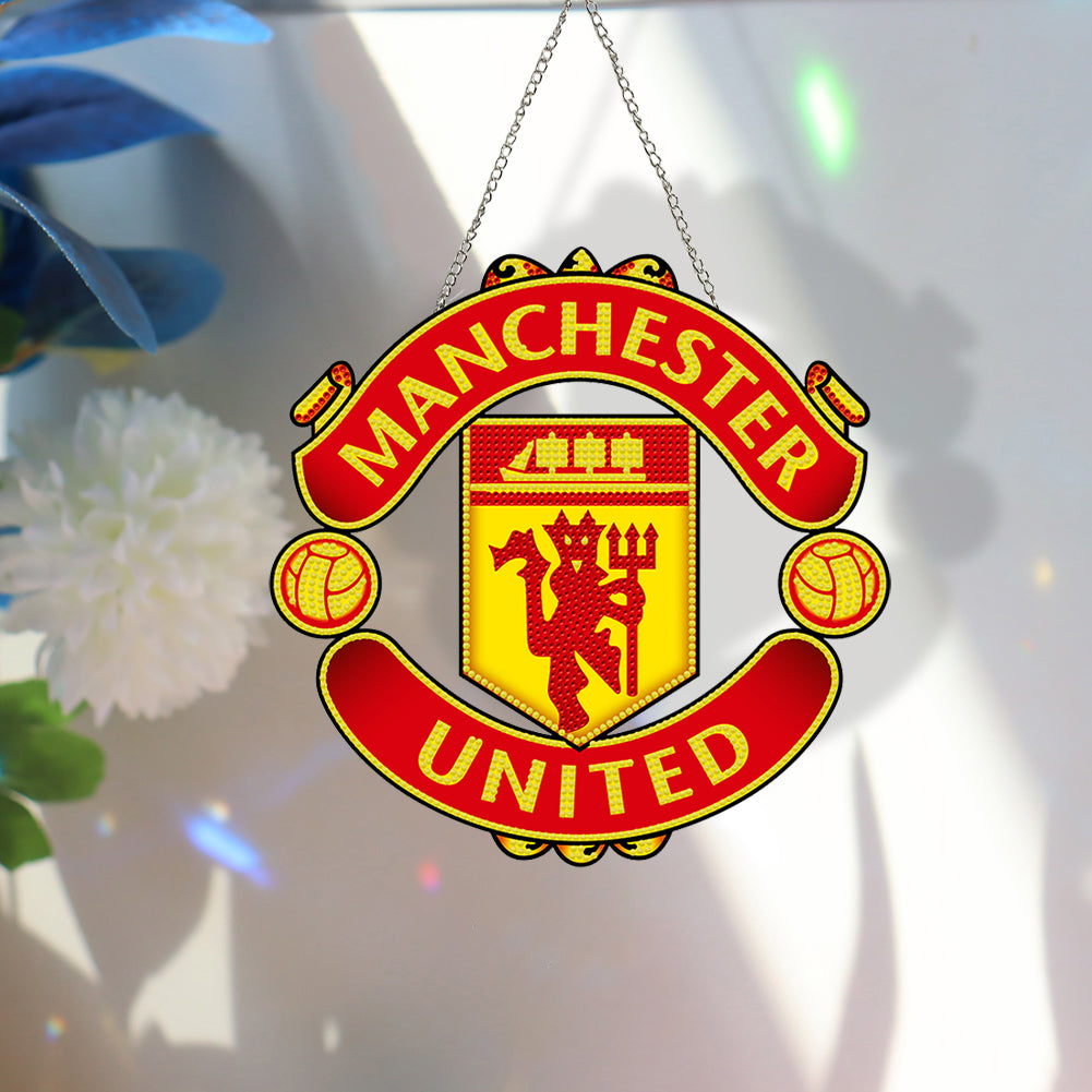 DIY Diamond Painting Ornaments for Home Wall Decor (MU Football Club)