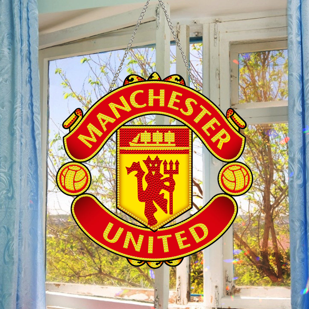 DIY Diamond Painting Ornaments for Home Wall Decor (MU Football Club)